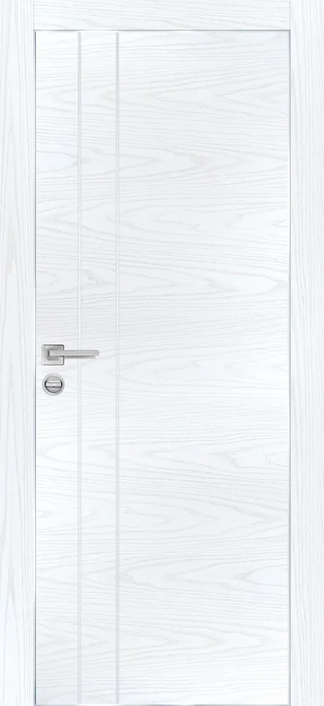 Фото Межкомнатная дверь PX-14  AL кромка с 4-х ст. Дуб скай белый